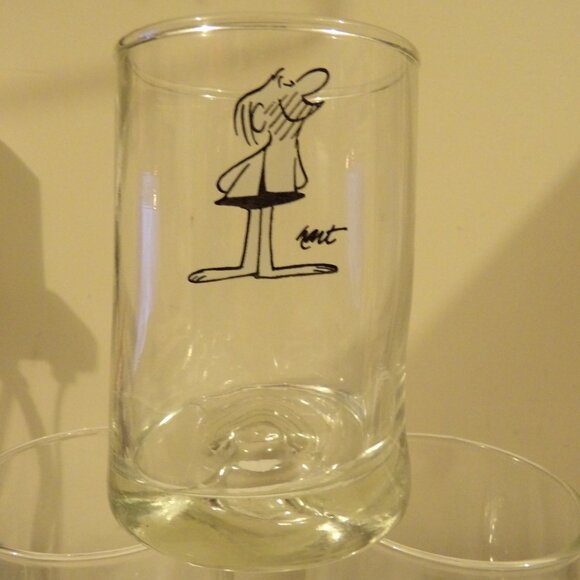 + Vintage Set of 6 B.C. Comics Johnny Hart Caveman Clear Dimple Glasses 70’s - Picture 2 of 4